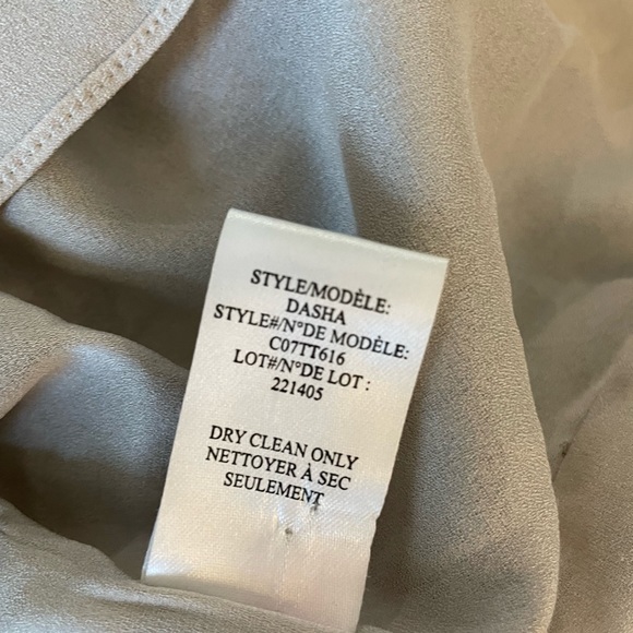 theyskens’ theory Velvet Trim Print Gathered Silk Sleeveless Dasha Dress Size 4 - Picture 6 of 6